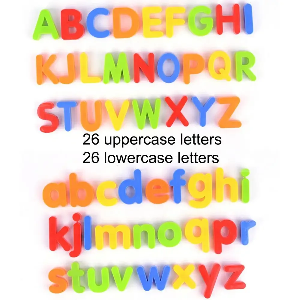Plastic Magnet Letters Fridge Alphabet Refrigerator Colorful Toy To Spell Count Educational Learning Games Preschool Toy for Kid 4
