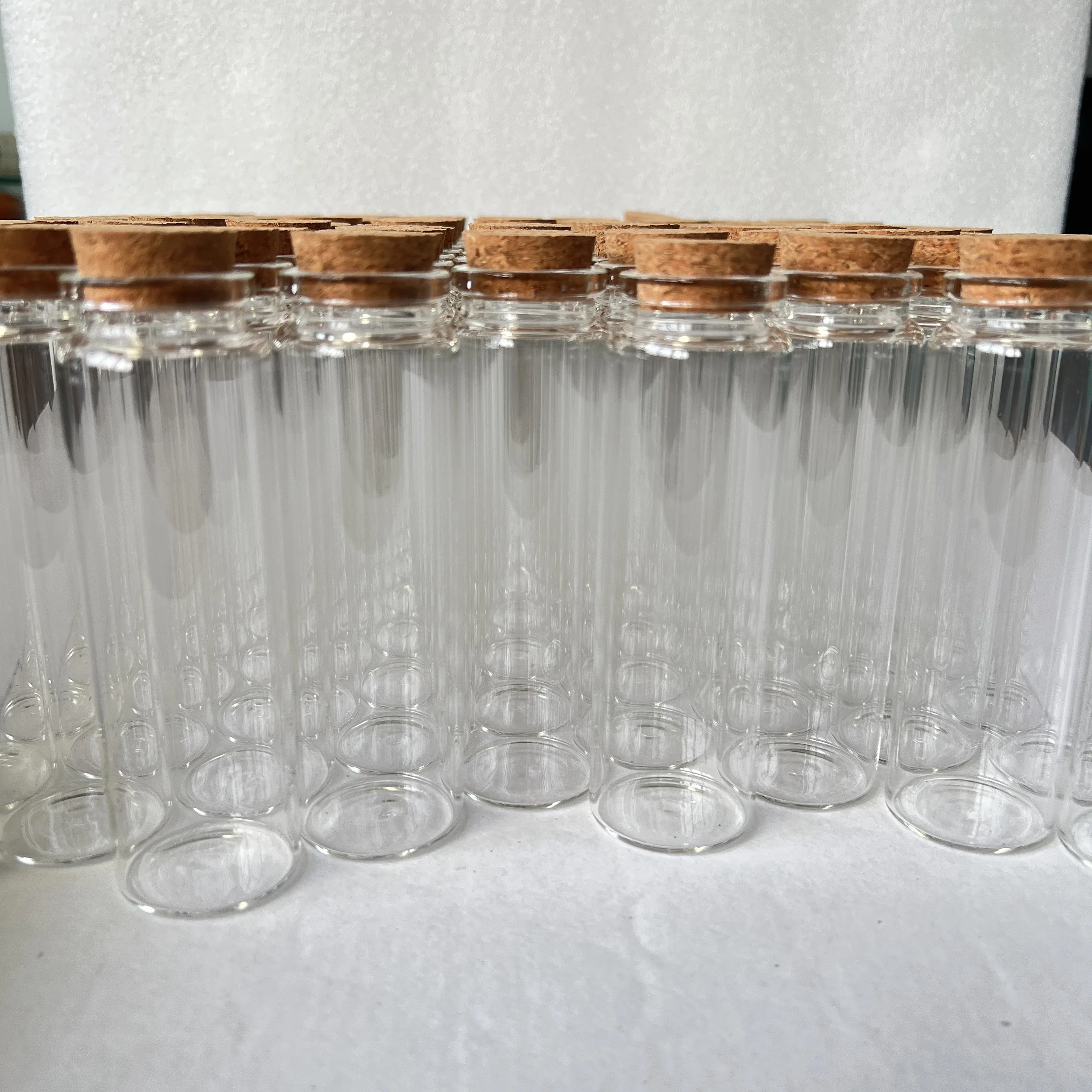 6 pcs 26x37x120mm 100ml Glass bottle With Stoppers, Glass Jars with Cork Candy Spice Jars for Art Crafts Wedding Favors 4