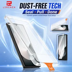 Lereach Premium Foldable Phone Tempered Glass Screen Protector with Dust - Free Auto - Aligning Box for Galaxy Z Fold 8 Ultra (Black)