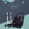 School Bag Kids Rolling Backpack for Boy Wheeled Backpack School Bag With Wheels Trolley Bookbag Carry on Luggage with Lunch Bag 3