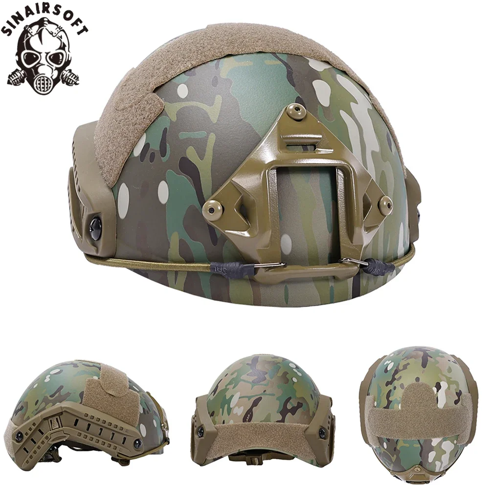 SINAIRSOFT Tactical FAST Helmet Airsoft MH Camouflage Tactical Helmets ABS Sport Outdoor Helmet