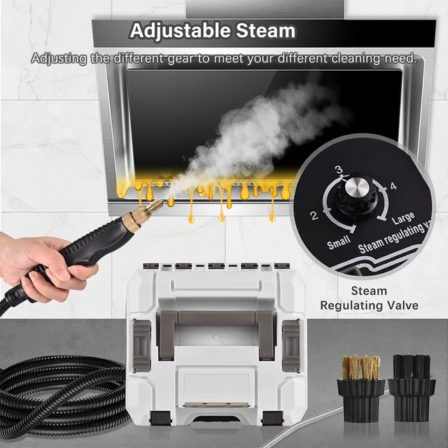 High Pressure Steam Cleaner 3000W Handheld 3Bar Portable Steam Cleaning  Machine Household for Cleaning Kitchen Bathroom - AliExpress