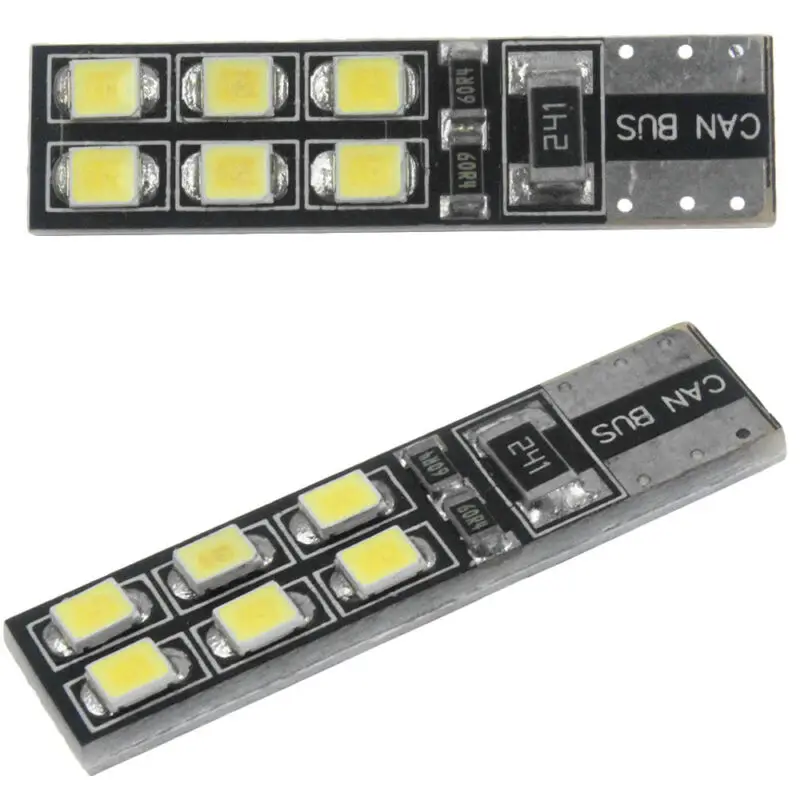4pc LED Eyebrow Eyelid Light Bulbs T10-12SMD-2835 Error Free For LED Mercedes-Benz W204 C300 C350 Lighting Car Accessories