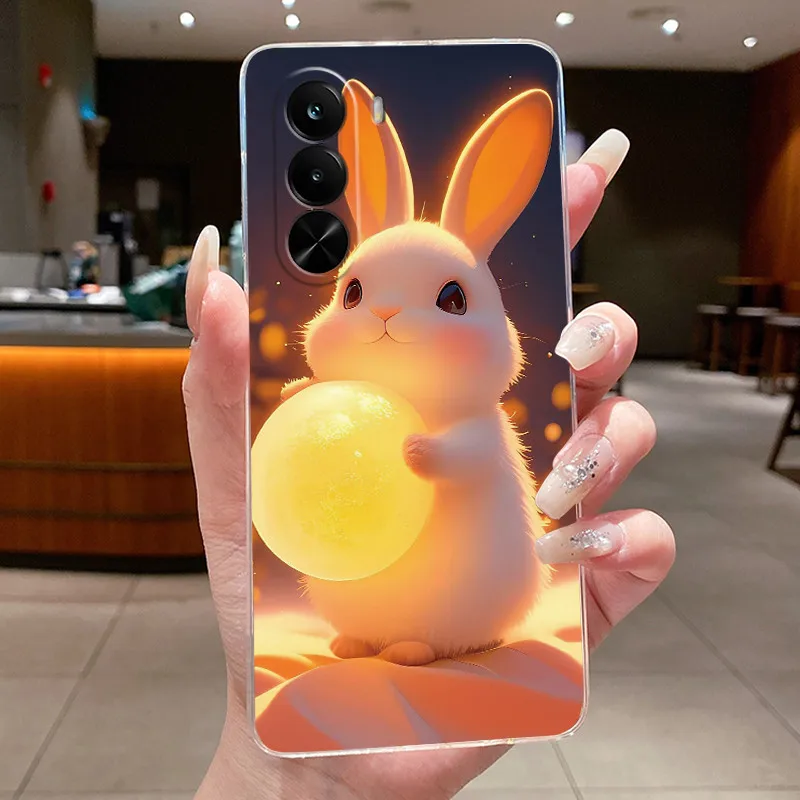 Cute Cool Dragon Transparent Soft Silicone Back Cover Case