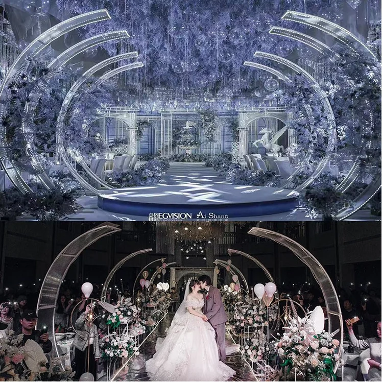 

Wedding props Xingguang Avenue sunshine board iron arch gate road lead wedding T stage ceremony handover area stage ornaments