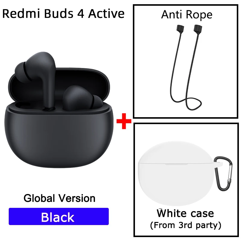 Global Version Xiaomi Redmi Buds 4 Active TWS Active Noise Cancelling  Bluetooth 5.3 Wireless Earphone Waterproof Sport Headphone - AliExpress