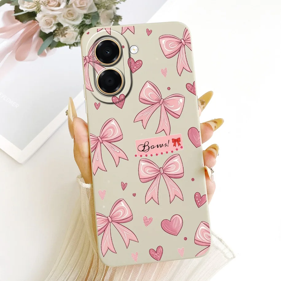 Pretty Flower Candy Painted Soft Silicone Phone Case - Back Cover & Bumper