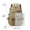 Men's large capacity travel backpack, suitable for different groups of people, adjustable shoulder strap length, multi compartme 6