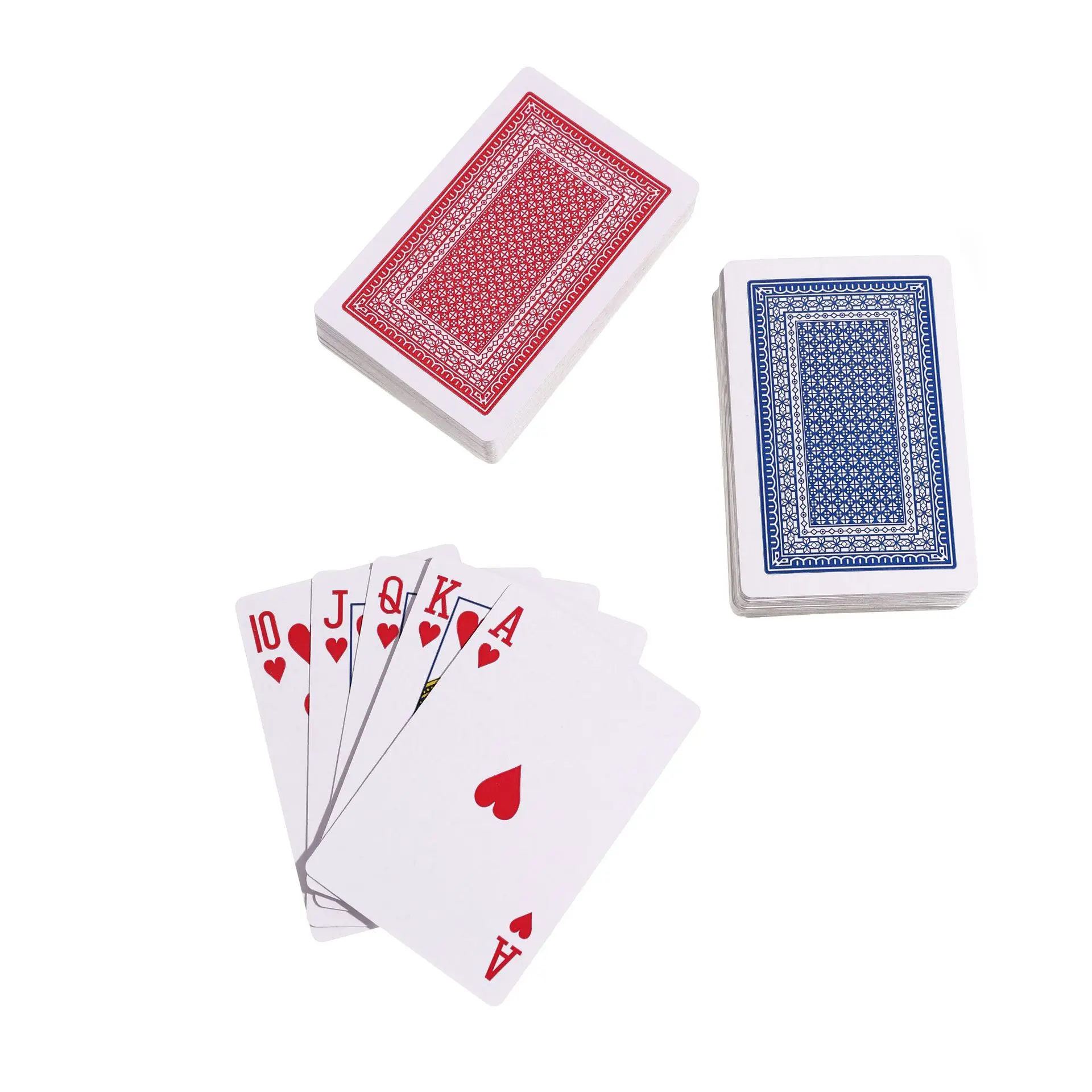 Carte Da Gioco Con Stampa Grande Jumbo Index - 2 Mazzi Per Anziani E Ipovedenti - Poker, Blackjack, Euchre