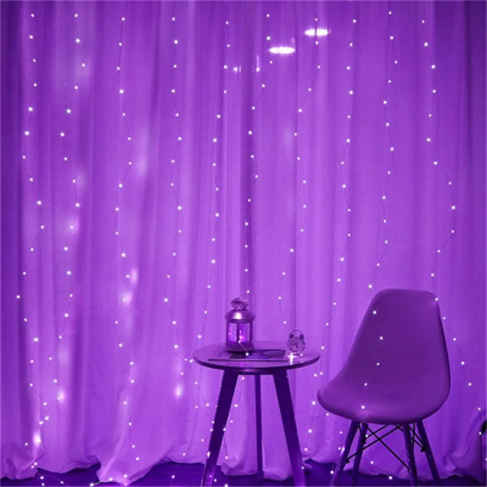 thumbnail image 1 of Guirnalda de luces LED para fiestas, decoración navideña para dormitorio, 3 m, 4 m, 6 m, para bodas, vacaciones, luces para exteriores, 8 modos, USB, 1 of 5