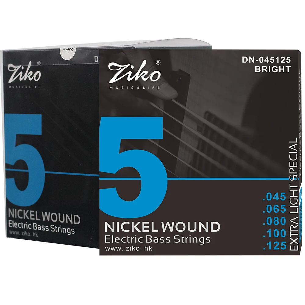 ZIKO 5 Strings Bass Electric Guitar Strings Strings Nickel