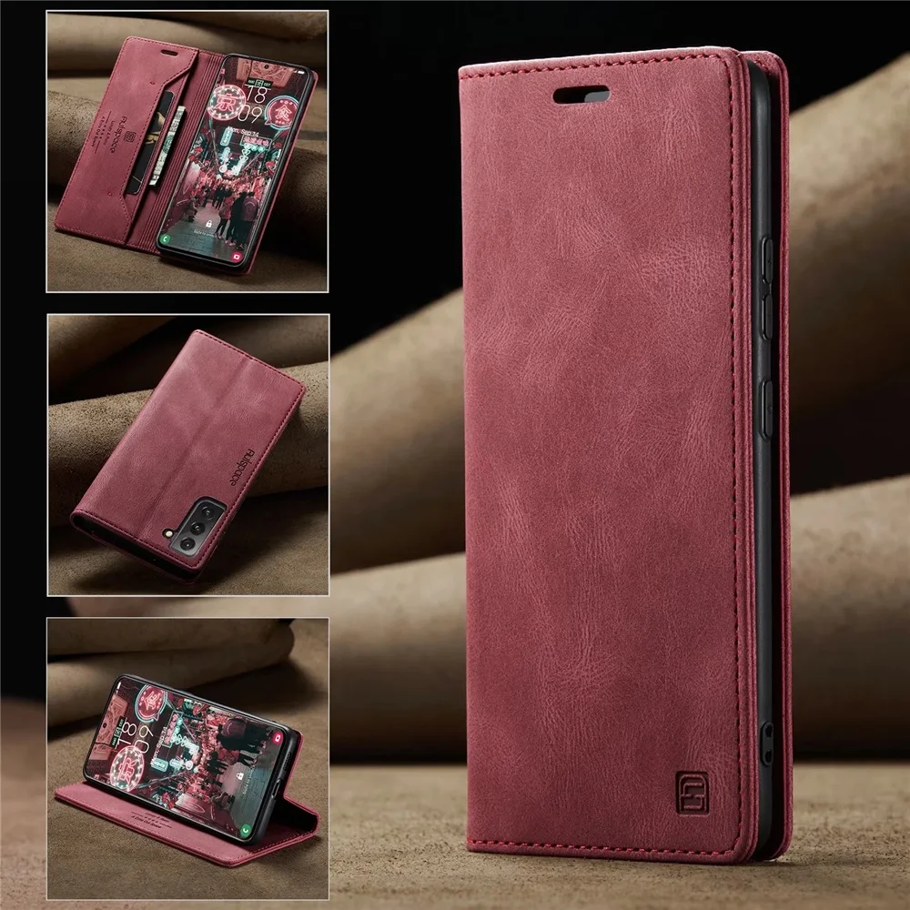 Leather Wallet Folio Flip Cover Case