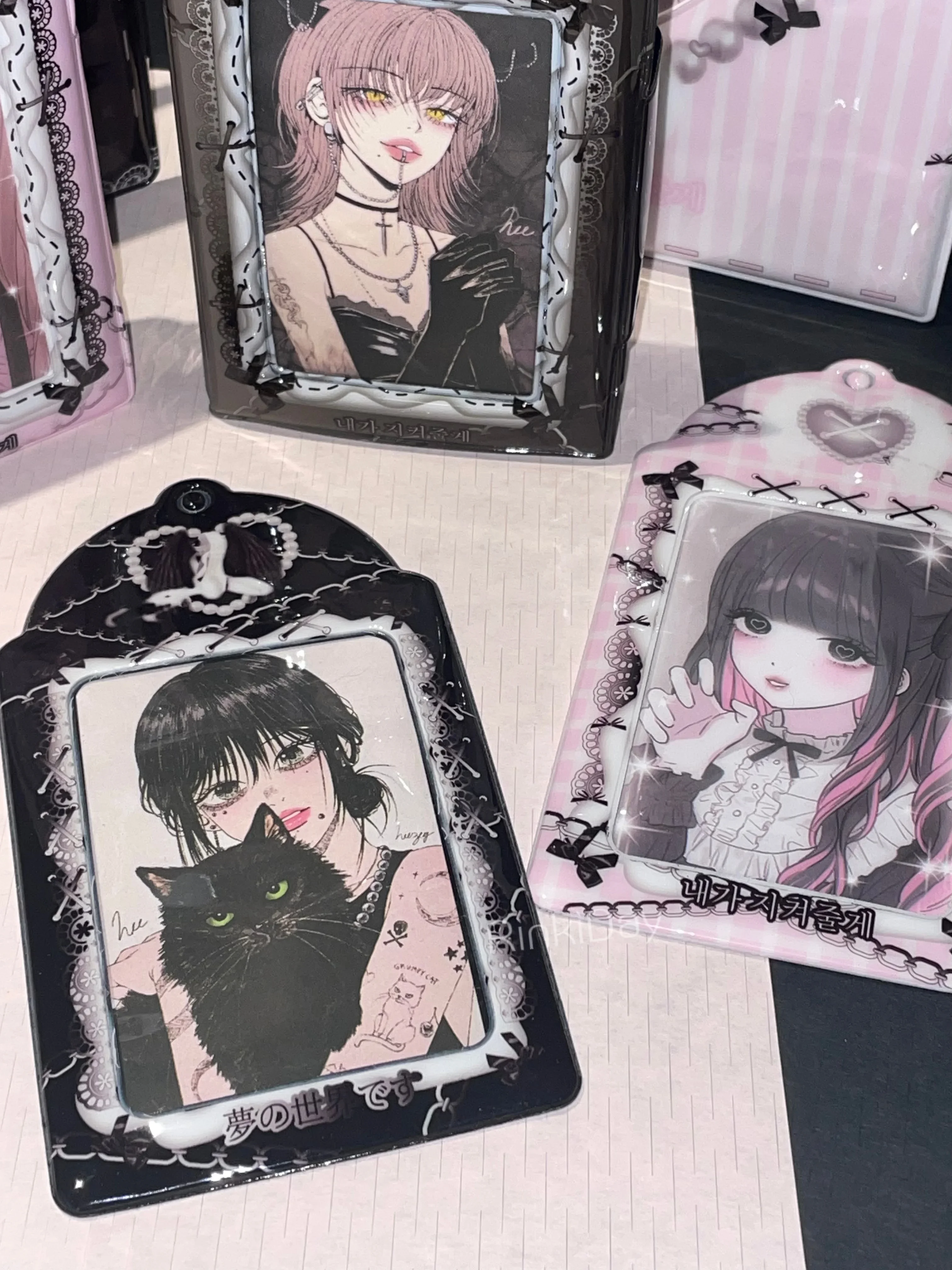 Cute Photocard Holder Set 2grid Binder ID Card Sleeve Idol Photo Collect Book 3inch Album photocard holder