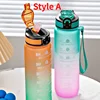 Motivational Sport Water Bottle, Leakproof Drinking Bottles, Outdoor Travel, Hiking, Cycling, 750 ml, 1000ml 3