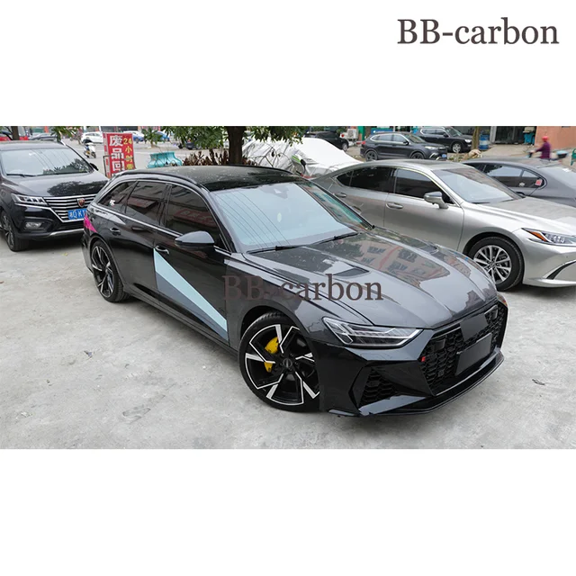 For Audi A6 C8 Avent To RS7 High Quality Dry Carbon Fiber Front Hood  Bonnets Covers Car Styling Body Kit - AliExpress