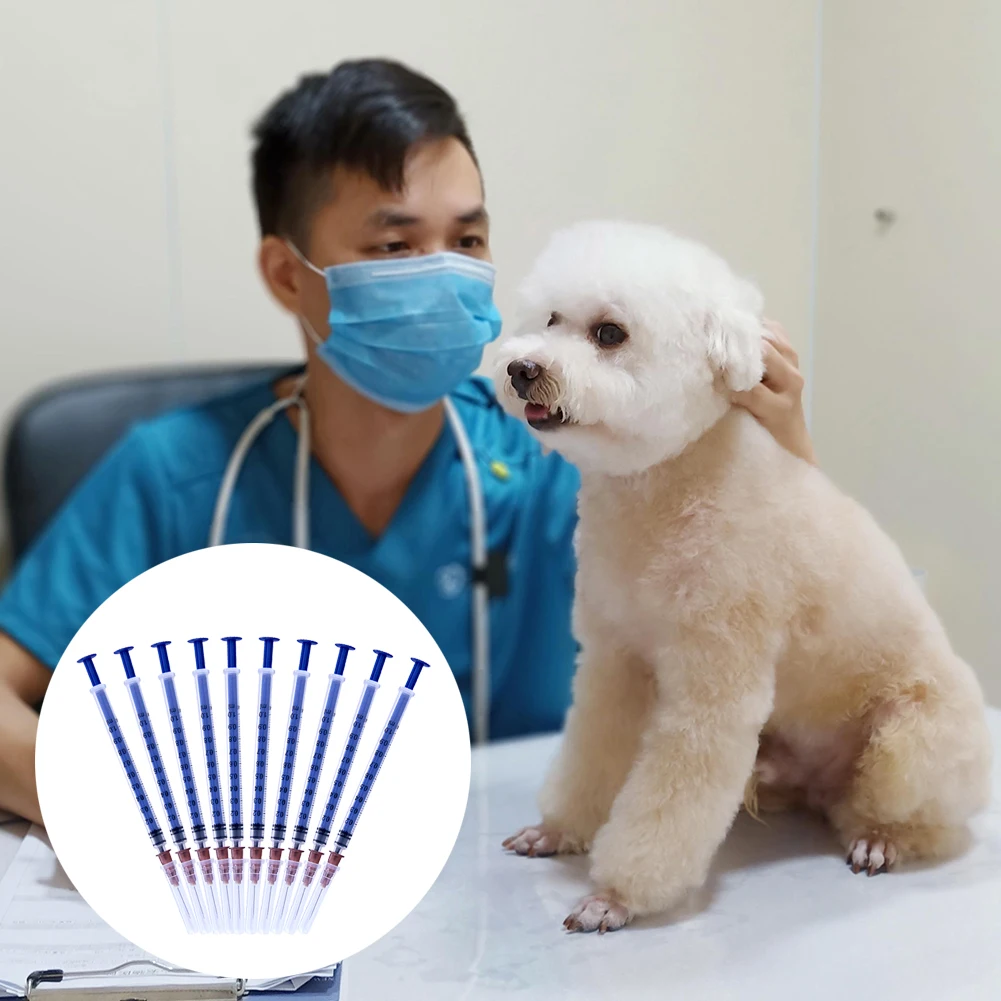 15 siringhe sterili da 10 ml in plastica con coperchio, siringa liquida, siringa sterile senza ago per laboratorio scientifico, misurazione del liquido e erogazione dell'alimentazione degli animali