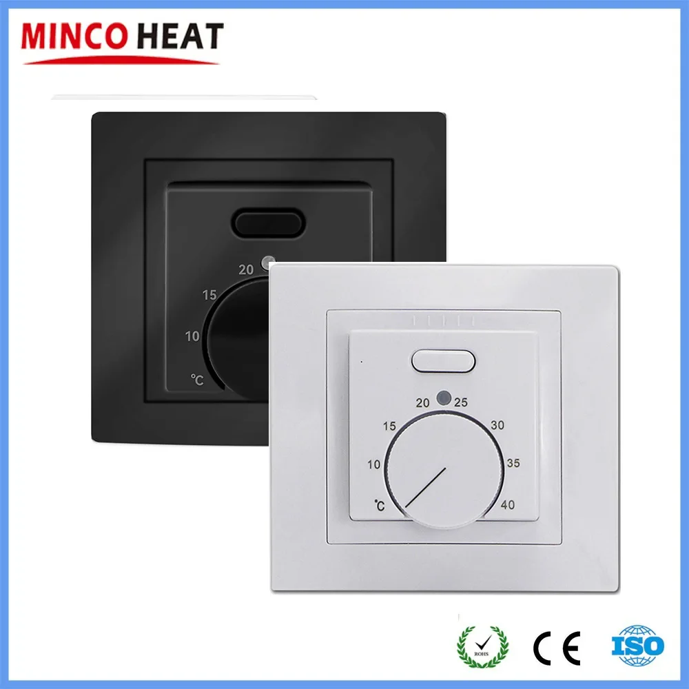 MINCO ความร้อนไฟฟ้า MK05 Room Termostat 220V 16A อุณหภูมิ Controller สําหรับระบบทําความร้อนใต้พื้น 1