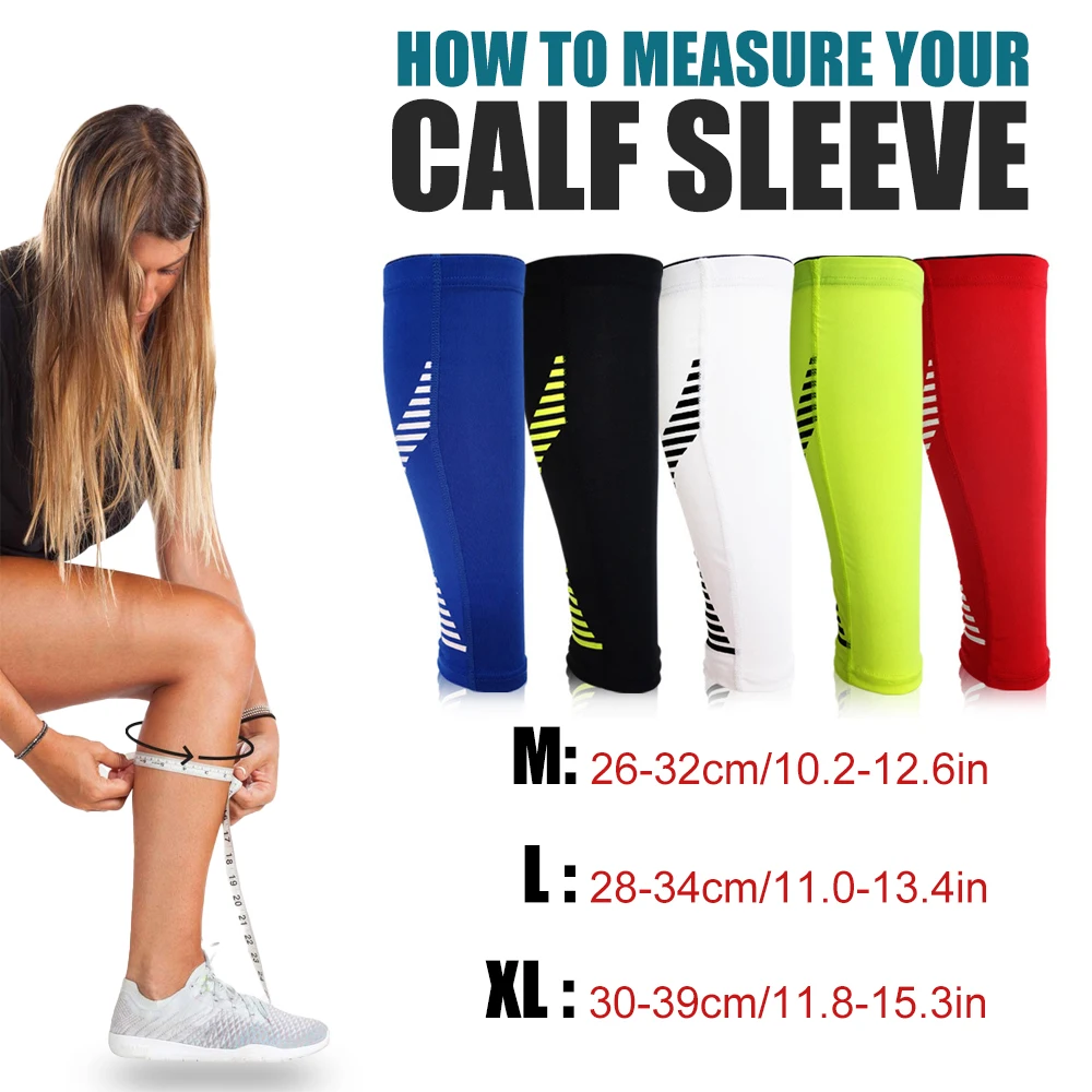 1Pcs Calf Compression Sleeves for Men & Women Leg Sleeve and Shin Splints Support for Leg Cramp Relief, Varicose Veins, Running