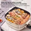 Electric Hot Pot 6L Large Capacity Household Integrated Electric Cooking Pot Multi functional Stir Fry Stew and Grilled Fish Pot 6