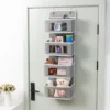 1pc, Door Mounted Storage Rack, Wall Mounted Fabric Storage Room Storage Space Suitable For Storage In Cabinets, Bathrooms 4