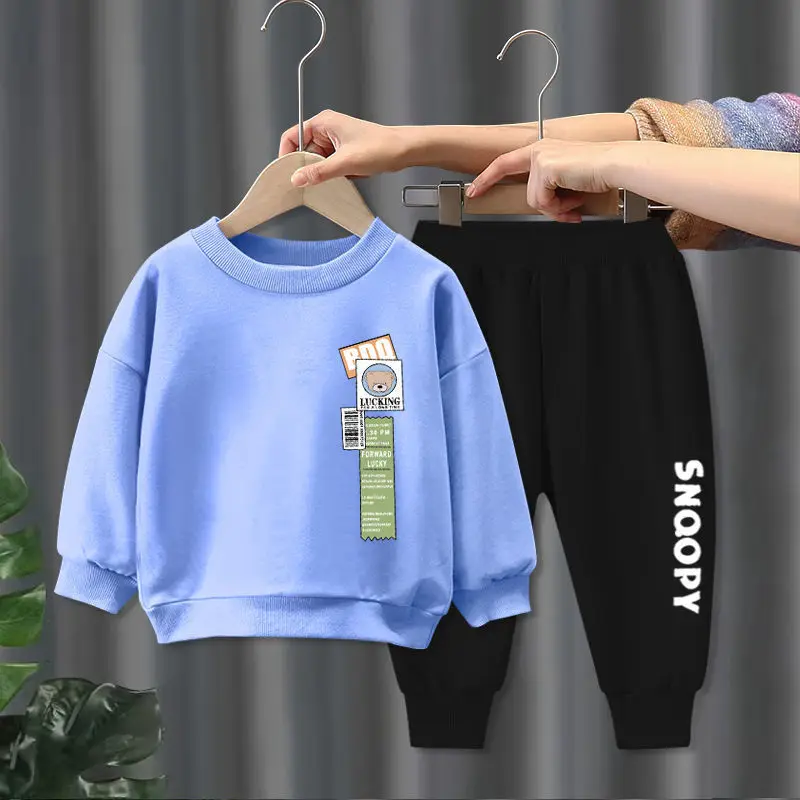 

New Baby Boys Spring Sweatershirt Suit girls Fashion Long Sleeved Clothes For Children Tracksuit Autumn Sportsuit Casual Outfit