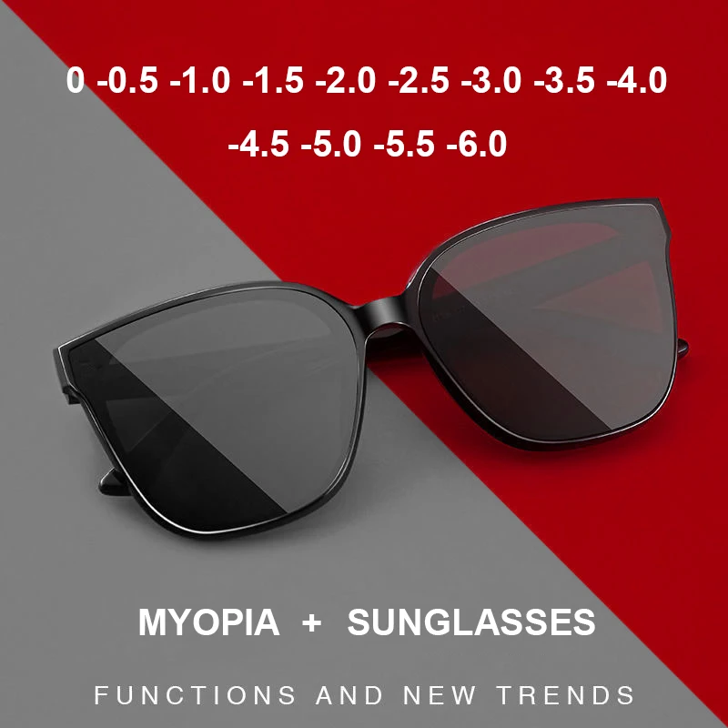 sunglasses for women UVLAIK 2022 Polarized Myopia Sunglasses Women Luxury Brand Designer Prescription Sun Glasses Men Vintage Big Frame Eyewear Women's Glasses