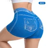 84419-55d126.jpg Lot de 3 shorts en jean imitation pour femme, pour fitness, course, sport, gym, entraînement, avec effet froncé aux fesses, leggings de yoga sans couture, culottes gainantes