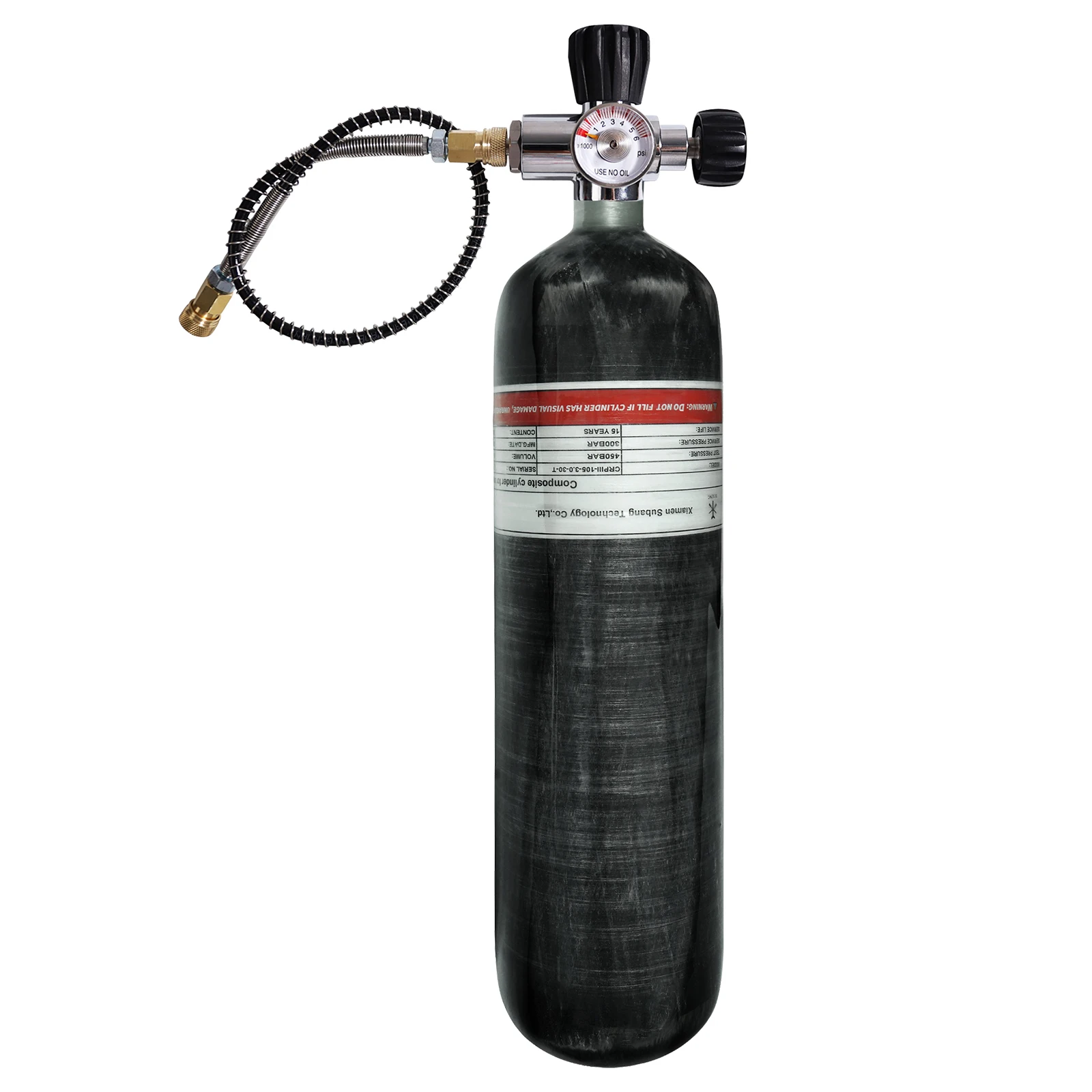 TUXING 300Bar 3L Carbon Fiber Cylinder 4500psi High Pressure Air Tank Scuba Divi