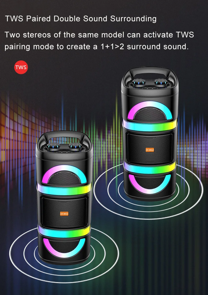 ポータブルスピーカー RGB LEDライト付き 615MIYeY2RL._UF350,350_QL50_.jpg