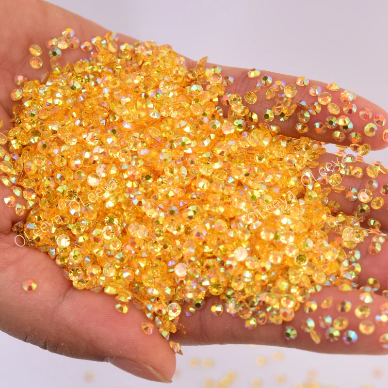 720 Pièces SS30 6 Mm Strass à Dos Plat Pour Ongles Togo