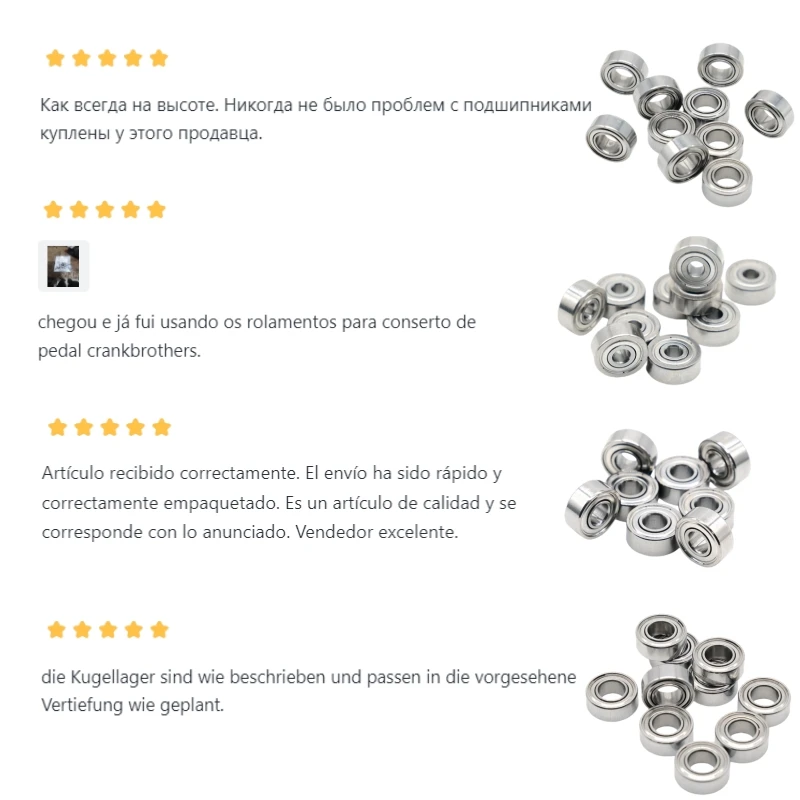 4 Teile/satz Hochgeschwindigkeits-Kugellager-Kits Ersatz für KUPA UPOWER UP200 UG12/SUG12 Keine Heizung – Detail 19