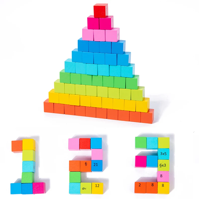 Montessori Educational Wooden Toys For Children Baby Toys 99 Multiplication Table Preschool Math Arithmetic Teaching Aids Gift 5