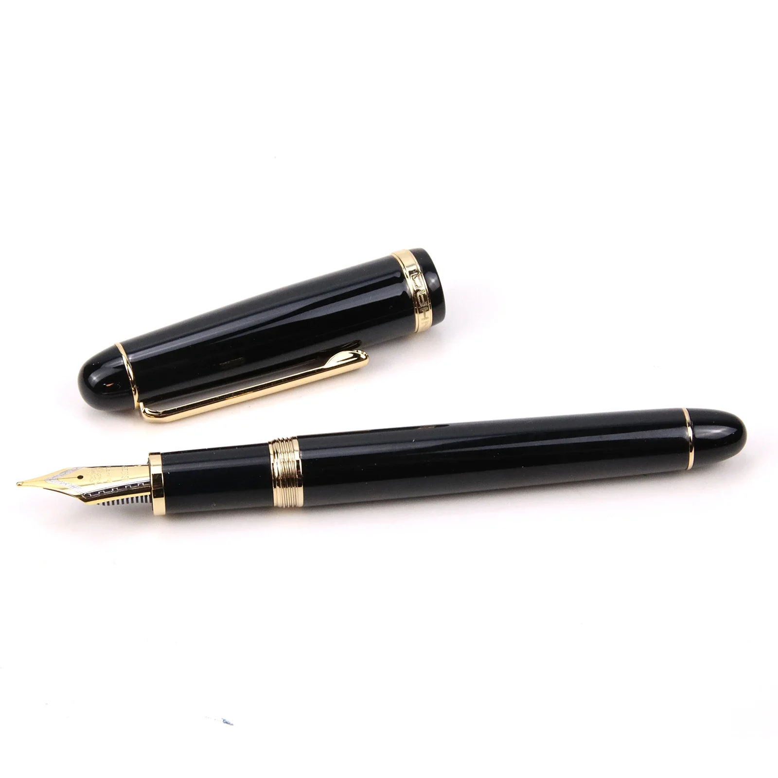 Jinhao X350 fountain pen metal M nibs Business Office School Stationery Supplies Fine Nib writing Pens gifts for friend black