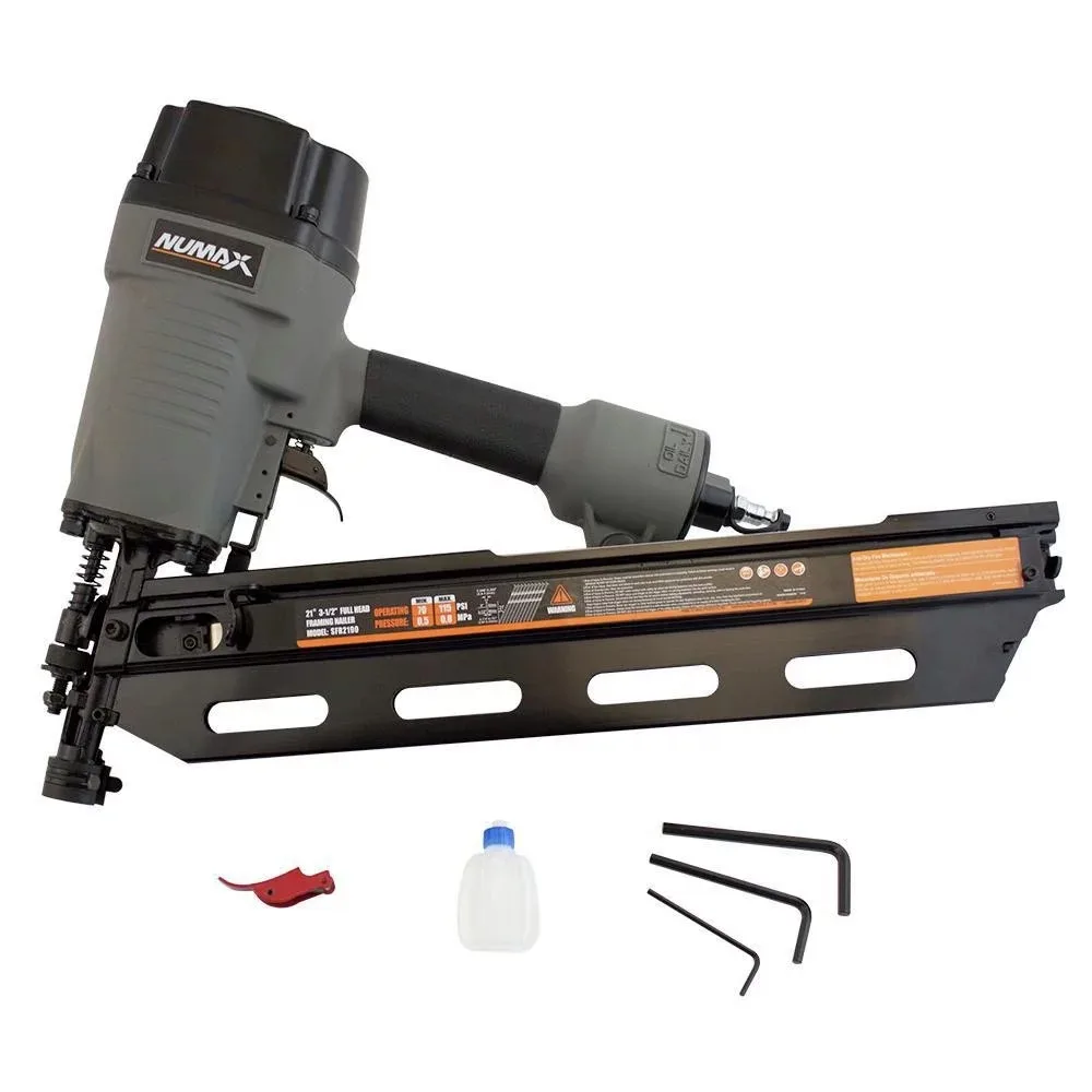 

NuMax SFR2190 Pneumatic 21 Degree 3-1/2" Framing Nailer