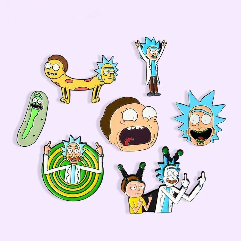 

Cartoon Universe Adventure Badge Crazy Scientist Enamel Pins Cute Anime Movie Brooch Lapel Pin Jewelry Brooch Collection Gifts