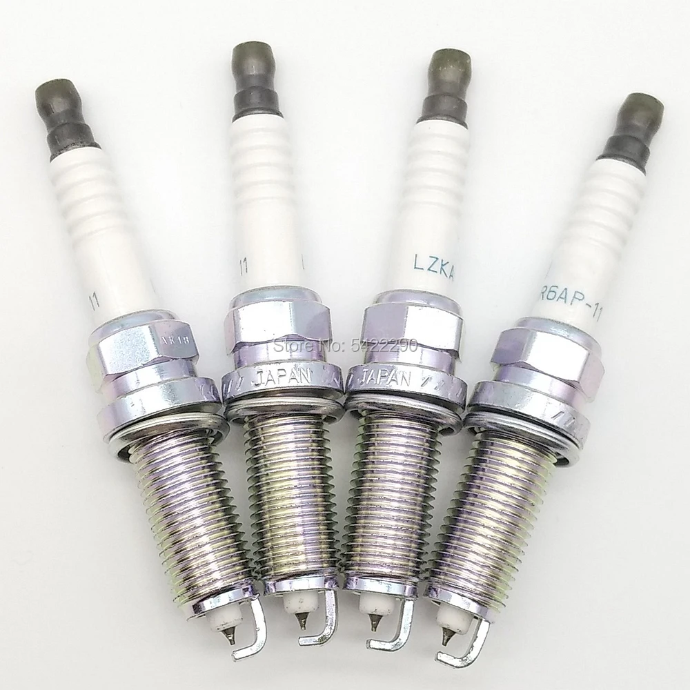 4 PCS 22401 CK81B LZKAR6AP 11 Platium Spark Plug Fit For NISSAN QASHQAI