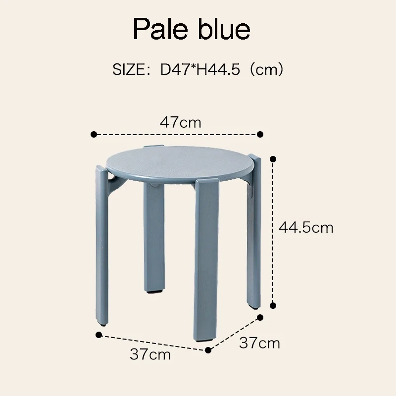 pale blue stool