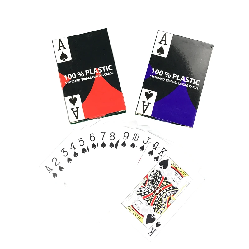 2 pcs of plastic playing cards PVC narrow card frosted waterproof premium game Entertainment 8.8CMX5.8CM/3.46*2.28inch playing cards plastic playing cards
