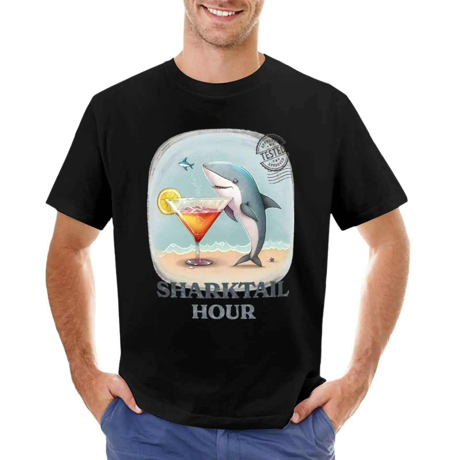 

Sharktail Hour T-Shirt oversized t shirts mens graphic t-shirts anime