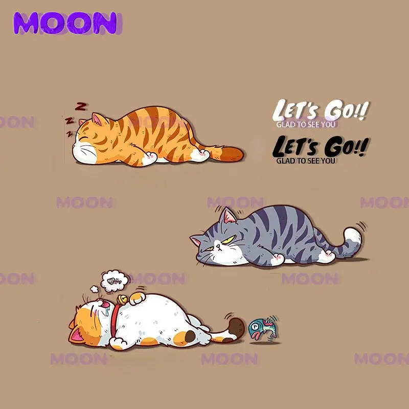 

Cute Cat Car Decal Cartoon Waterproof Vinyl Car Decal Suitable for Car Accessories Car Bumper Decoration