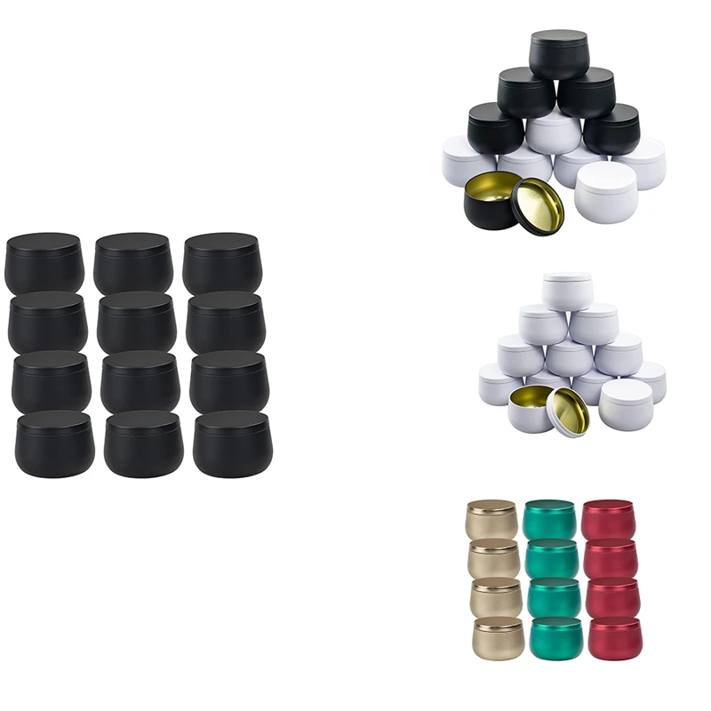 

Жестяные банки для свечей с крышками-12 банок для свечей, 8 унций, металлические банки для свечей, контейнер для свечей для самостоятельного изготовления свечей