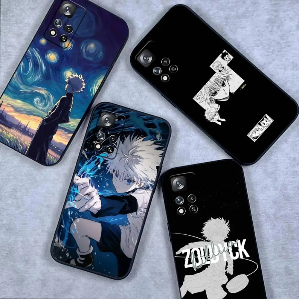 Sleek Black Killua Phone Case from Hunter X Hunter Collection
