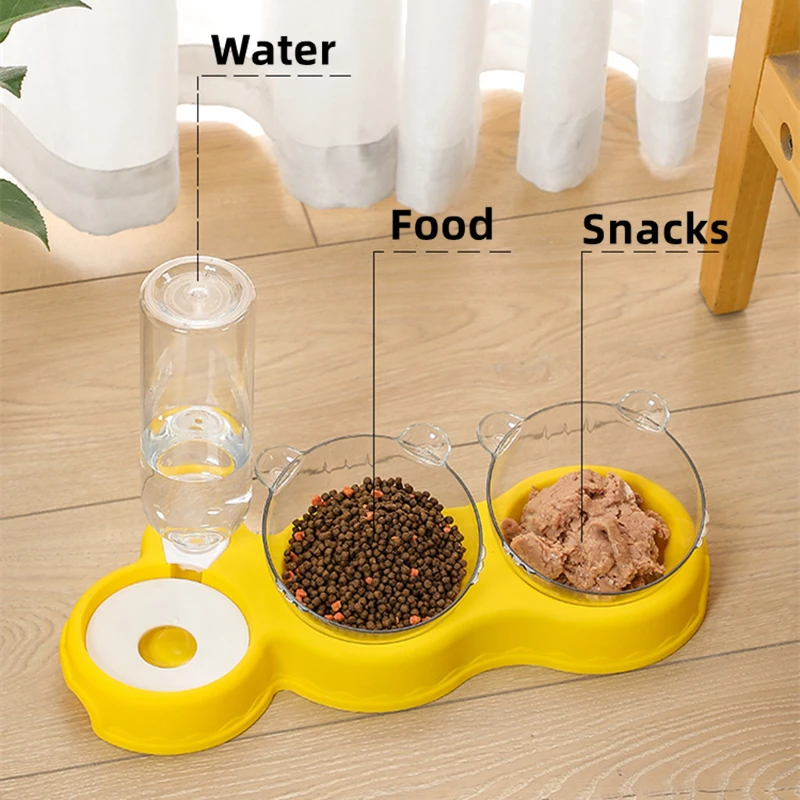 Title 8, Cat Automatic Feeder Double Bowl3 In 1 Water Di...