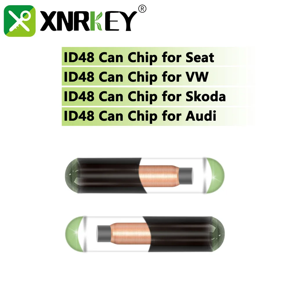XNRKEY ID48 Can Glass Chip TP22 Seat TP23 VW TP24 Skoda TP25 Audi Car Key Chip car key transponder chip original chip