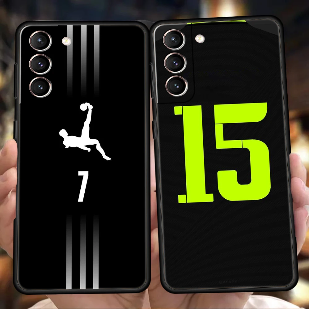 Football Number Shockproof TPU Phone Case