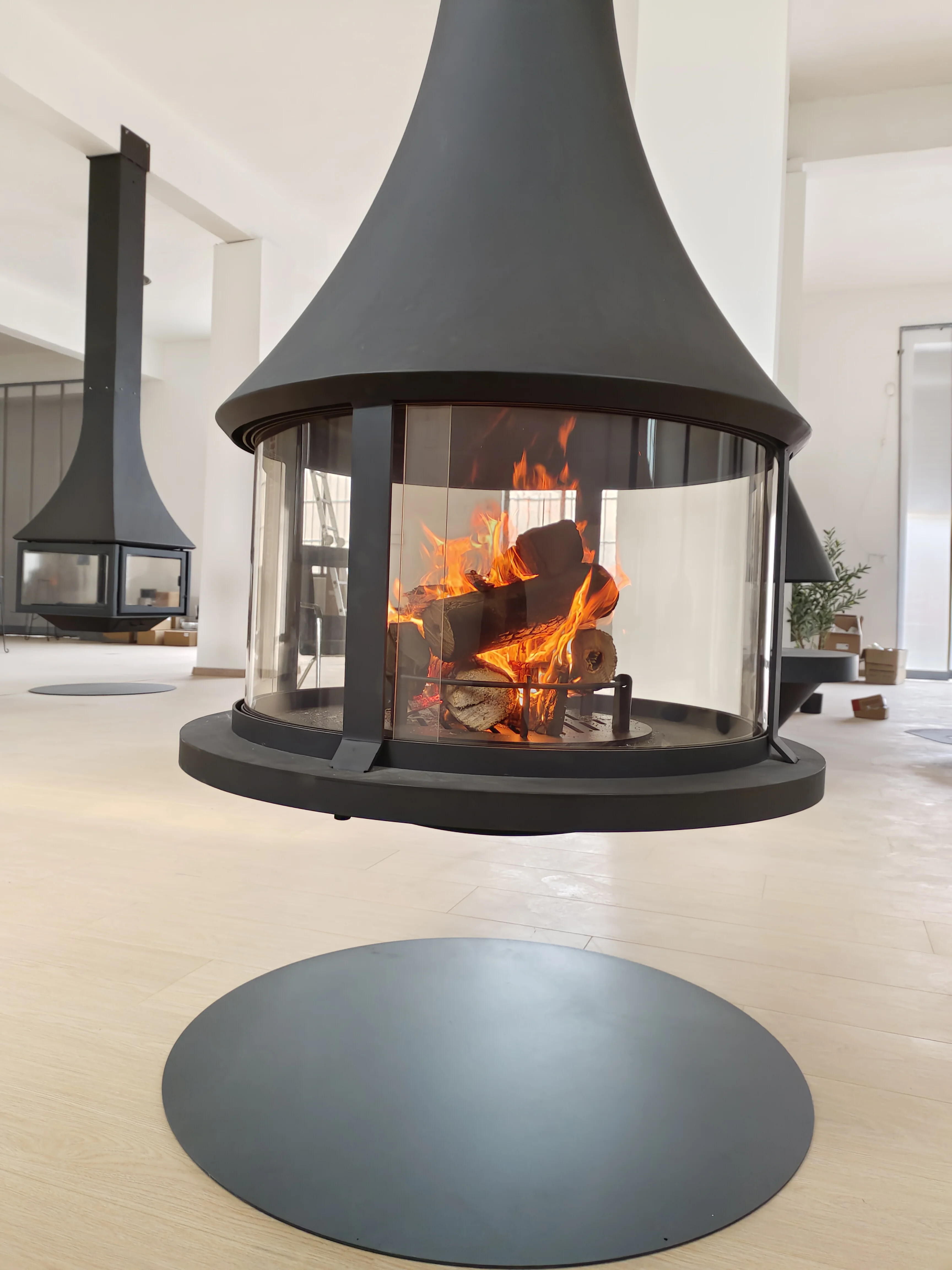 Suspended Hanging Fireplace .good Quality with Wood Burning Fireplaces