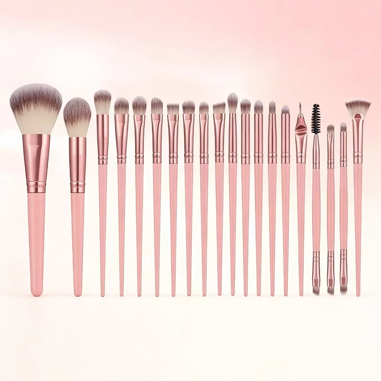 Festive 8-Piece Soft Synthetic Hair Makeup Brush Set