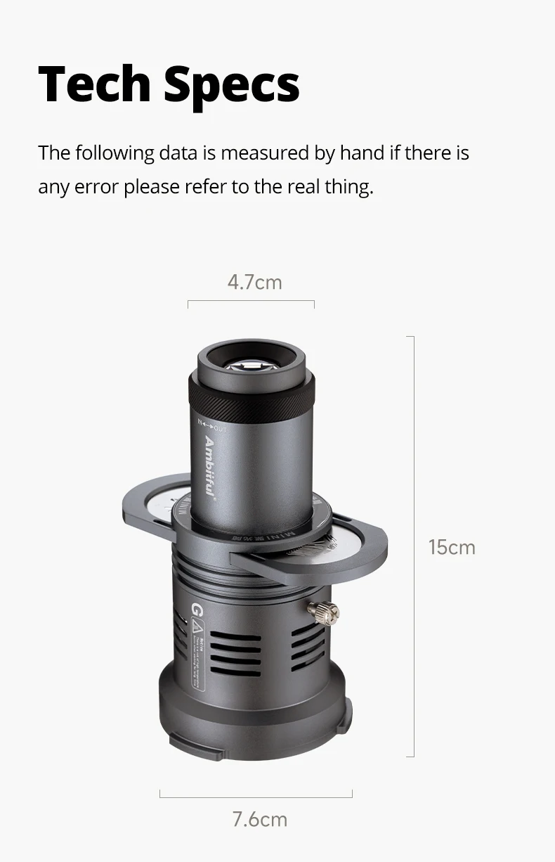 AL20 Focalize Conical Snoot Optical Condenser Art Special Shaped Beam with for M