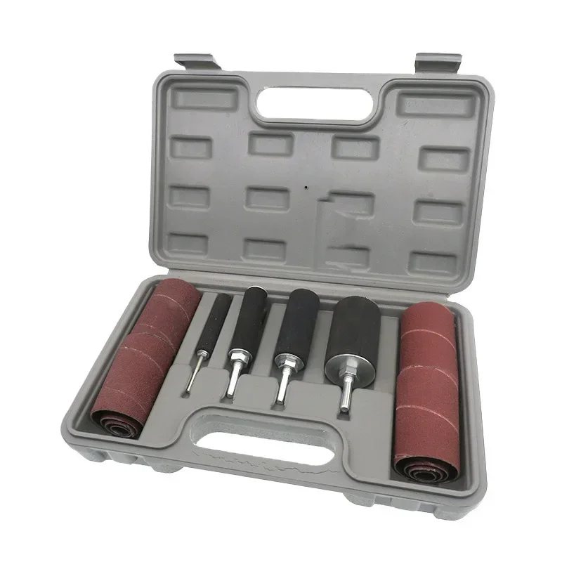 Sanding Drum Kit,20pcs Drum Sander Kit Rubber Sanding Set Sand Drum Set With Case For Drill Press Woodworking Sanding Tools
