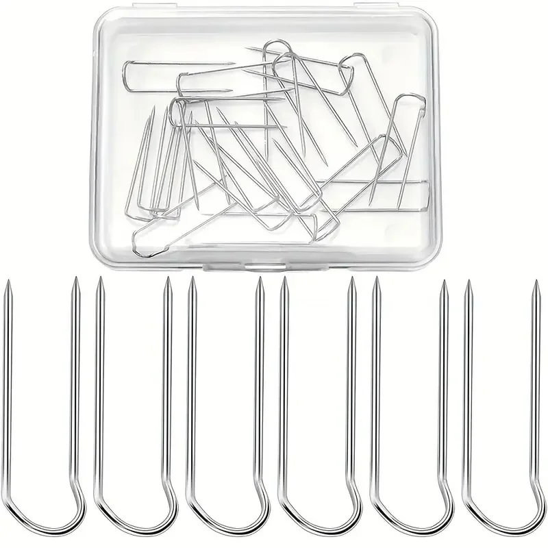 110개 U-DIY 핀, 구부리기 쉽지 않은 견고한 금속, DIY 공예, 홈 데코 및 다양한 장면에서 사용 가능
